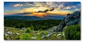 Foto obraz skleněný horizontální Horské panorama osh-118999415