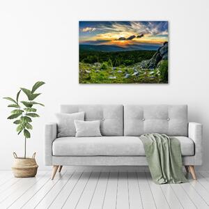 Foto obraz skleněný horizontální Horské panorama osh-118999415