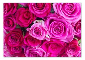Fotoobraz na skle Kytice růžových růží osh-119338760