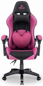 Herní židle Rainbow Pink-Black Mesh