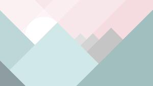 FUGU Tapeta na zeď - Západ slunce za hory pink Materiál: Digitální eko vlies - klasická tapeta nesamolepicí