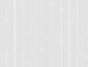 FUGU Tapeta Lines and rounds - grey Materiál: Digitální eko vlies - klasická tapeta nesamolepicí