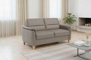 TŘÍMÍSTNÁ POHOVKA, šedá, pravá kůže Sit & More - Pohovky, Online Only
