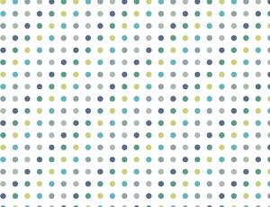 FUGU Dětská samolepící tapeta - puntíky barevné - tmavě modrá Materiál: Digitální eko vlies - klasická tapeta nesamolepicí