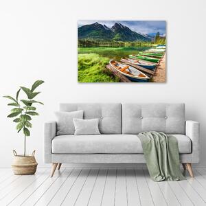 Foto obraz skleněný horizontální Lodě na jezeře osh-120186232