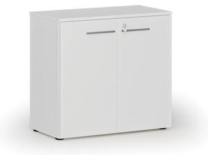 Kancelářská skříň s dveřmi PRIMO WHITE, 740 x 800 x 420 mm, bílá