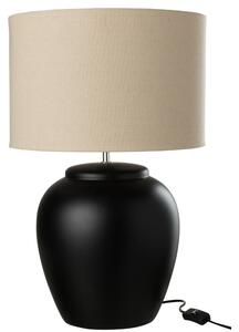 Černá keramická stolní lampa J-line Jully 47 cm