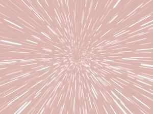 FUGU Tapeta na zeď Skok do hyperprostoru - pink Materiál: Digitální eko vlies - klasická tapeta nesamolepicí