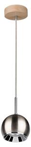 Spot-Light 5141174 - LED Lustr na lanku BALL WOOD 1xGU10/5W/230V matný dub