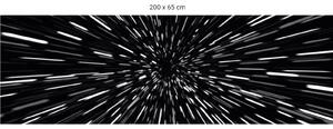 FUGU Ochrana zdi za postel - Skok do hyperprostoru black Varianta ochrany zdi: Delší strana postele 200x65 cm