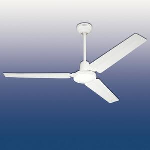 Westinghouse Stropní ventilátor Industrial, bílý, tichý, Ø 142 cm, Bílá / opál, Obývací pokoj / jídelna