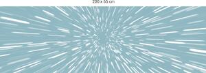 FUGU Ochrana zdi za postel - Skok do hyperprostoru turquoise Varianta ochrany zdi: Delší strana postele 200x65 cm