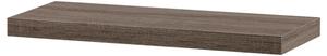 Polička nástěnná 60 cm, MDF, 3D dekor dub sonoma dark, baleno v ochranné fólii