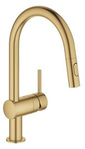 Dřezová baterie GROHE Minta s otočným ramínkem, 2 proudy kartáčovaný Cool Sunrise 32321GN2