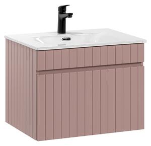 Comad Koupelnová skříňka s nábytkovým umyvadlem Iconic Rose 60 starorůžová