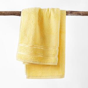 Goldea froté ručník / osuška nela - světle žlutý 30 x 50 cm