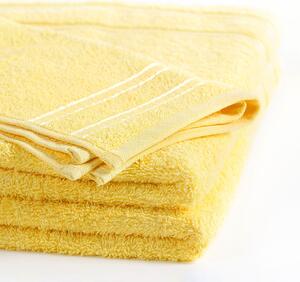 Goldea froté ručník / osuška nela - světle žlutý 30 x 50 cm