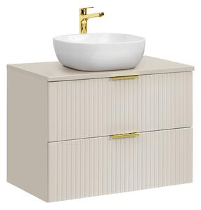 Comad Set koupelnového nábytku Adel Cashmere 80 kašmír mat s umyvadlem