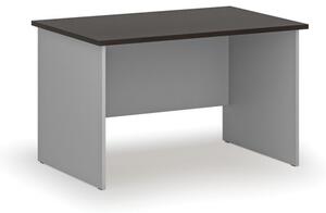 Kancelářský psací stůl rovný PRIMO GRAY, 1200 x 800 mm, šedá/wenge