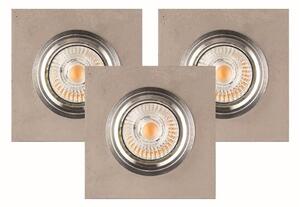 Spot-Light 2515336 - SADA 3x LED Podhledové svítidlo VITAR 1xGU10/5W/230V beton