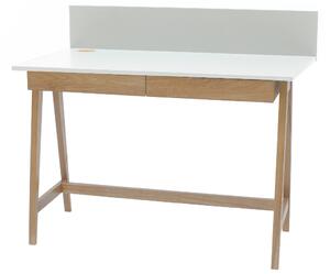Bílý lakovaný pracovní stůl RAGABA LUKA 110 x 50 cm