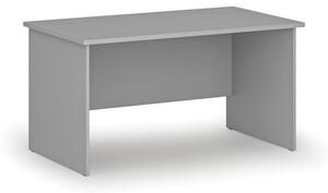 Kancelářský psací stůl rovný PRIMO GRAY, 1400 x 800 mm, šedá