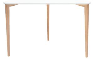 Bílý lakovaný rohový pracovní stůl RAGABA NAJA 114 x 61 cm