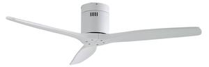 Lucande Stropní ventilátor Vindur, bílý, DC, tichý, Bílá / opál, Obývací pokoj / jídelna, kov, Moderní
