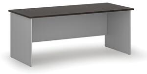 Kancelářský psací stůl rovný PRIMO GRAY, 1800 x 800 mm, šedá/wenge