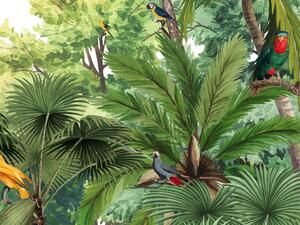 FUGU Tapeta Džungle samolepicí i vliesová Materiál: Digitální eko vlies - klasická tapeta nesamolepicí