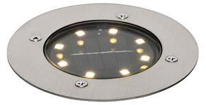Moderní zemní bodové svítidlo ocelové včetně LED IP65 Solar - Froté