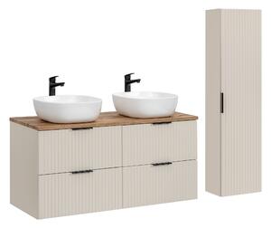 Comad Set koupelnového nábytku Adel Cashmere 120 dub wotan/kašmír mat