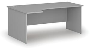 Kancelářský rohový pracovní stůl PRIMO GRAY, 1800 x 1200 mm, levý, šedá