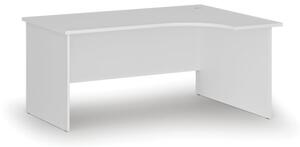 Kancelářský rohový pracovní stůl PRIMO WHITE, 1600 x 1200 mm, pravý, bílá