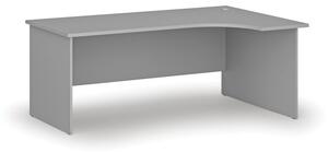Kancelářský rohový pracovní stůl PRIMO GRAY, 1800 x 1200 mm, pravý, šedá