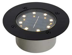 Sada 6 ks zemních bodových světel černé včetně LED IP65 Solar - Terry