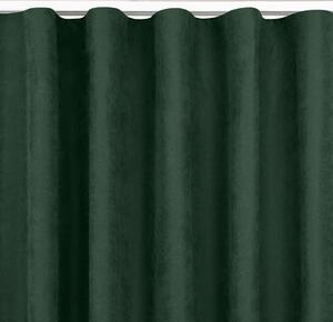 HOMEDE Závěs MILANA klasická transparentní vlnovka 7 cm zelený
