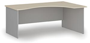 Ergonomický kancelářský pracovní stůl PRIMO GRAY, 1800 x 1200 mm, pravý, šedá/grafit