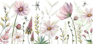 FUGU Tapeta pro děti Fabulous Flowers - vysoce kvalitní eko tapeta Materiál: Digitální eko vlies - klasická tapeta nesamolepicí