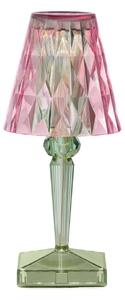 Stolní lampa Kartell LED na baterie Baterie, 30 cm, růžová/zelená, IP54