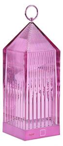 Dobíjecí stolní lampa Kartell Lantern LED, fialová, recyklovaná, IP54