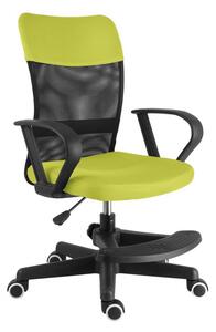 Dětská židle Neoseat MONKEY s podnoží — látka, černá / světle zelená