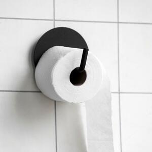 House Doctor Černý kovový držák na toaletní papír Text