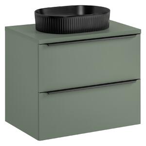 Comad Koupelnová skříňka s deskovým umyvadlem Sombra Green 70 rákosově zelená