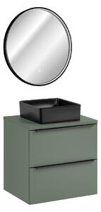 Comad Set koupelnového nábytku Sombra Green 60 rákosově zelená
