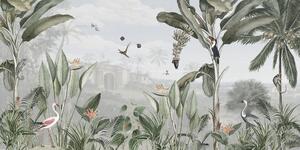 FUGU Panoramatická tapeta na zeď exotická příroda - Botanical beauty Materiál: Digitální eko vlies - klasická tapeta nesamolepicí