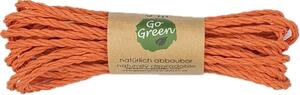 Dekorační provázek Go Green Cotton Cord – Warm Orange oranžový 3mm x 3m (6,-Kč/m)