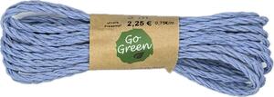 Dekorační provázek Go Green Cotton Cord – Dusty Blue světle modrý 3mm x 3m (6,-Kč/m)