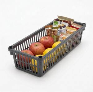 Orion Úložný koš, box a organizér extra hluboký 50cm x 20cm INVA, šedý