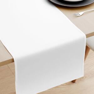 Goldea běhoun na stůl 100% bavlněné plátno - bílý 35x140 cm